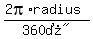 %282pi%2Aradius%29%2F%22360%B0%22
