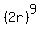 %282r%29%5E9