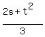 %282s%2Bt%5E2%29%2F3