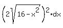 %282sqrt%2816-x%5E2%29%29%5E2%2Adx
