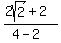%282sqrt%282%29%2B2%29%2F%284-2%29