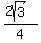 %282sqrt%283%29%29%2F4