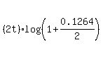 %282t%29%2Alog%28%281%2B0.1264%2F2%29%29