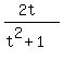 %282t%29%2F%28t%5E2%2B1%29
