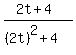 %282t%2B4%29%2F%28%282t%29%5E2%2B4%29