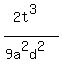 %282t%5E3%29%2F%289a%5E2d%5E2%29