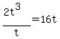 %282t%5E3%29%2Ft+=+16t