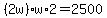 %282w%29w%2A2=2500