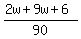 %282w%2B9w%2B6%29%2F90