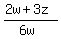 %282w+%2B+3z%29%2F%286w%29