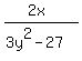 %282x%29%2F%283y%5E2-27%29