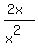 %282x%29%2F%28x%5E2%29