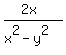 %282x%29%2F%28x%5E2-y%5E2%29