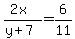 %282x%29%2F%28y%2B7%29=6%2F11