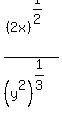 %282x%29%5E%281%2F2%29%2F%28y%5E2%29%5E%281%2F3%29