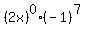 %282x%29%5E0%2A%28-1%29%5E7