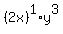 %282x%29%5E1%2Ay%5E3