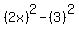 %282x%29%5E2-%283%29%5E2