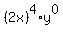 %282x%29%5E4%2Ay%5E0