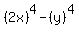 %282x%29%5E4+-+%28y%29%5E4