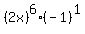 %282x%29%5E6%2A%28-1%29%5E1