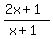 \"%282x%2B1%29%2F%28x%2B1%29+\"