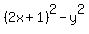 %282x%2B1%29%5E2+-+y%5E2
