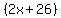 %282x%2B26%29
