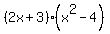 %282x%2B3%29%28x%5E2-4%29