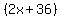 %282x%2B36%29