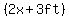 %282x%2B3ft%29