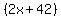 %282x%2B42%29