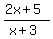 %282x%2B5%29%2F%28x%2B3%29