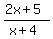 %282x%2B5%29%2F%28x%2B4%29