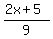 %282x%2B5%29%2F9