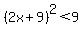 %282x%2B9%29%5E2%3C9