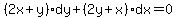 %282x%2By%29dy%2B%282y%2Bx%29dx=0