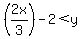 %282x%2F3%29-2%3Cy