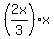 %282x%2F3%29x