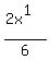 %282x%5E1%29%2F6
