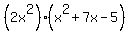 %282x%5E2%29%28x%5E2%2B7x-5%29