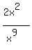 %282x%5E2%29%2F%28x%5E9%29