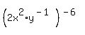 %282x%5E2%2Ay%5E%28-1%29%29%5E%28-6%29