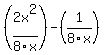 %282x%5E2%2F8x%29-%281%2F8x%29