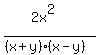 %282x%5E2+%29%2F+%28%28x%2By%29%2A%28x-y%29%29