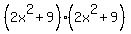 %282x%5E2+%2B+9%29%282x%5E2%2B9%29