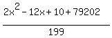 %282x%5E2-12x%2B10%2B79202%29%2F199