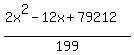 %282x%5E2-12x%2B79212%29%2F199
