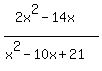 %282x%5E2-14x%29%2F%28x%5E2-10x%2B21%29