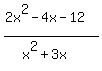 %282x%5E2-4x-12%29%2F%28x%5E2%2B3x%29